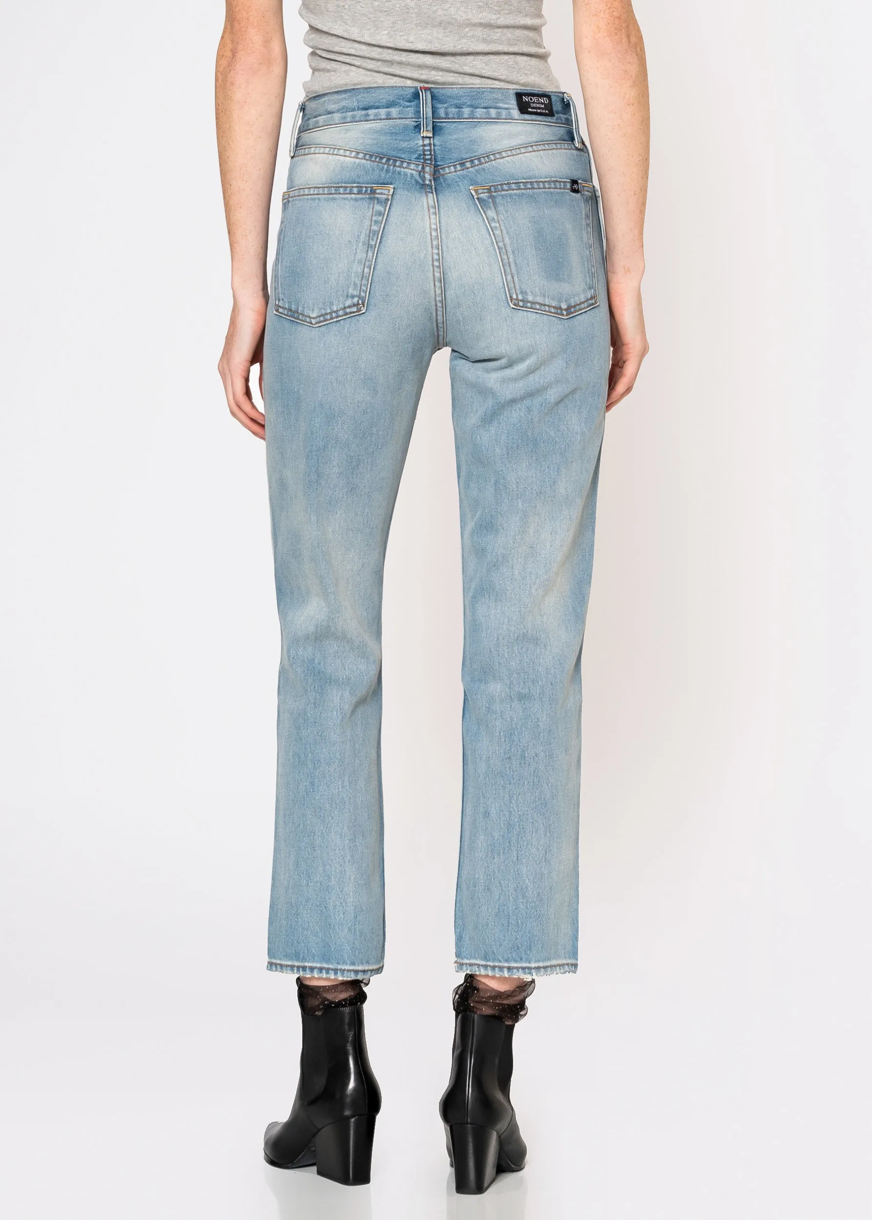 Claude High Rise Crop Straight
