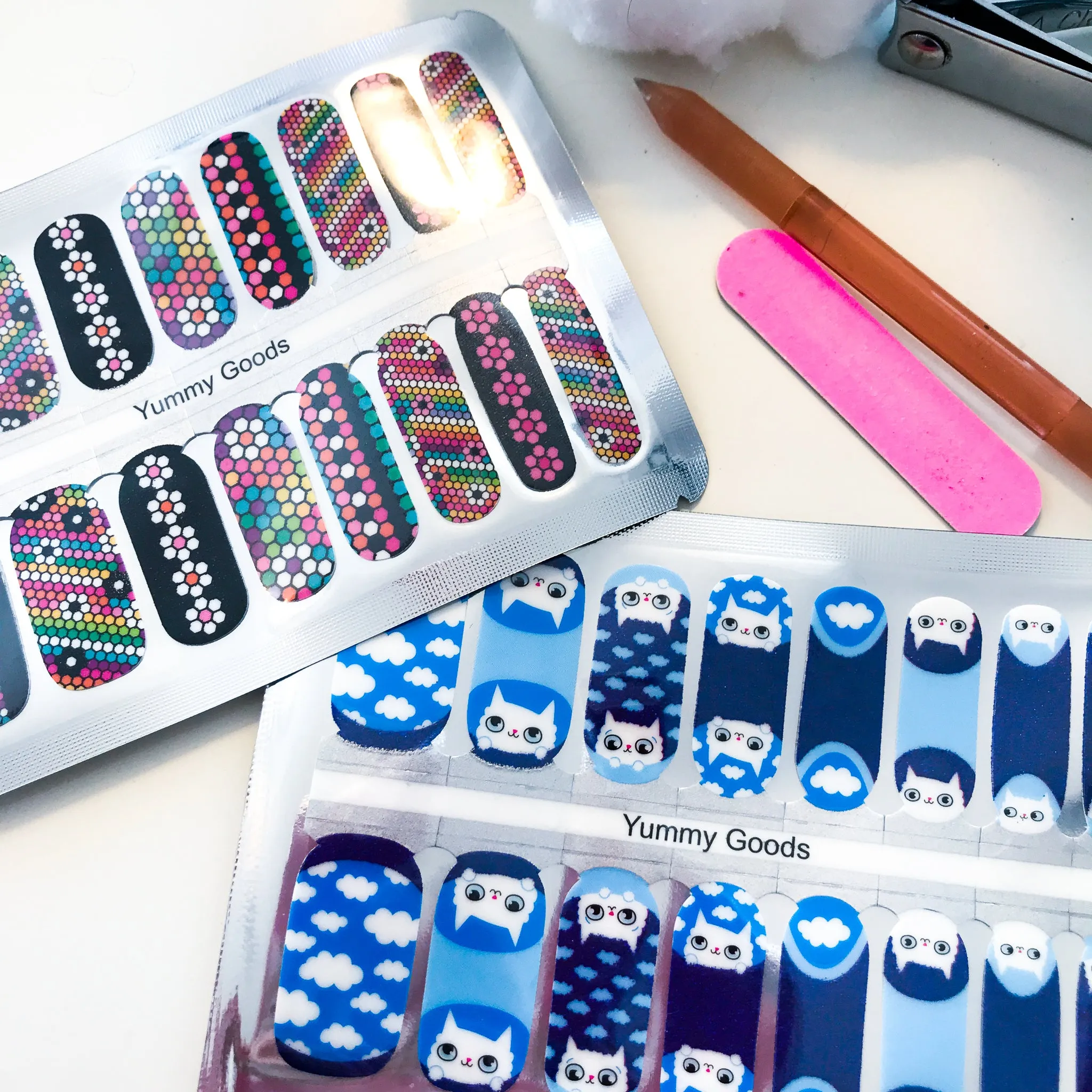 CLOUD KITTY - yummygoods exclusive! nail wraps