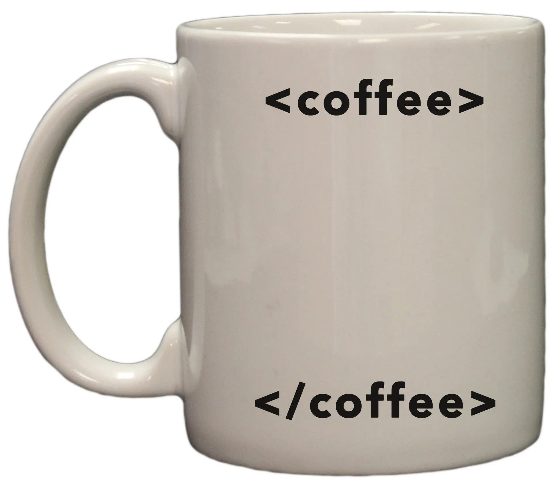 Coffee Start Coffee End Funny HTML Humor 11oz Coffee Mug