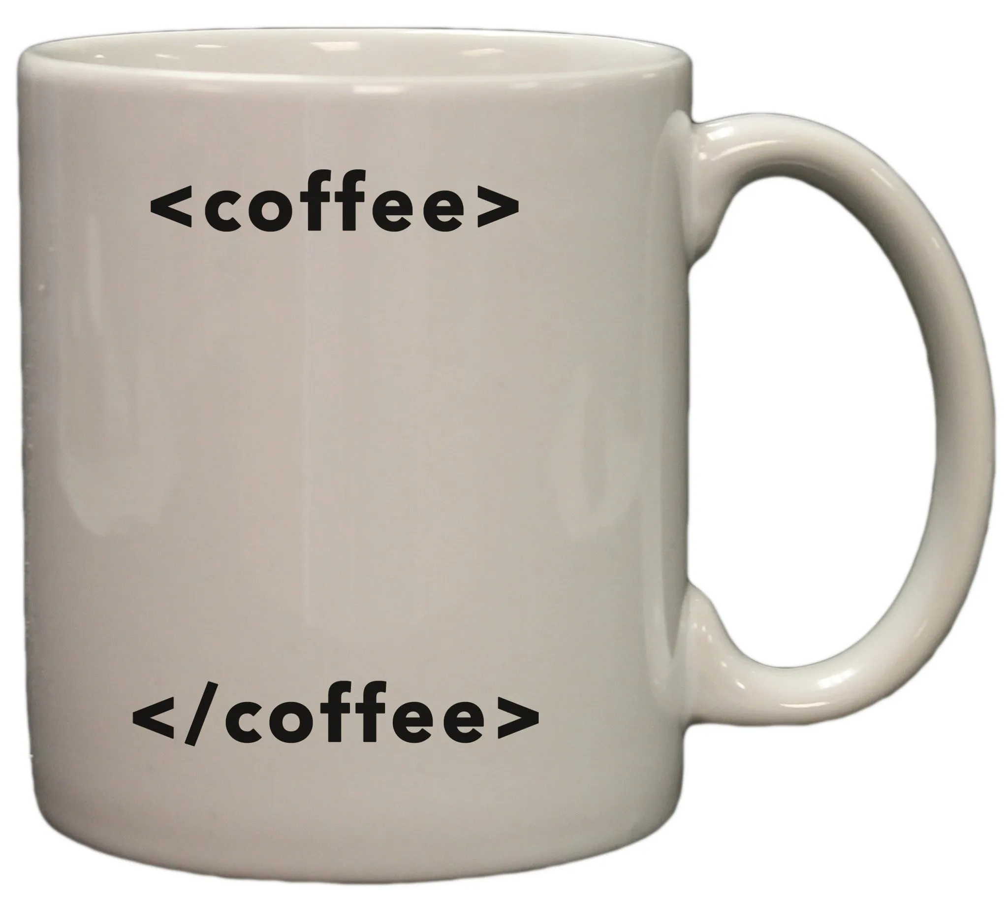 Coffee Start Coffee End Funny HTML Humor 11oz Coffee Mug