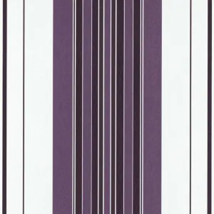 Coordinated Stripes White Violet 5749-45 Wallpaper