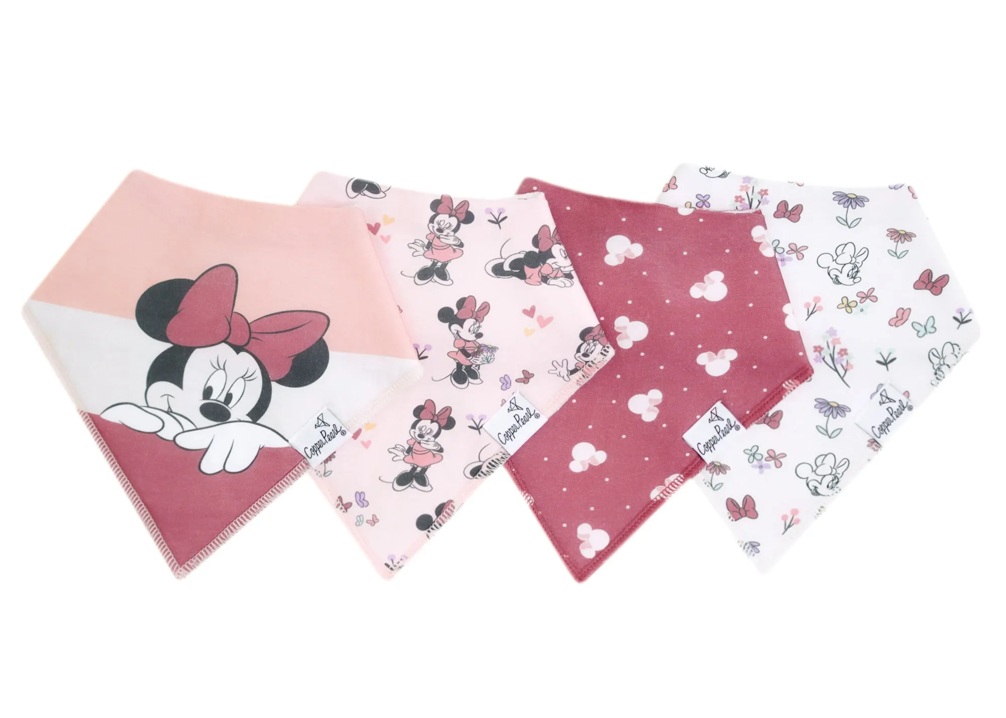 Copper Pearl - Bandana Bib (4 pack) - Minnie Mouse