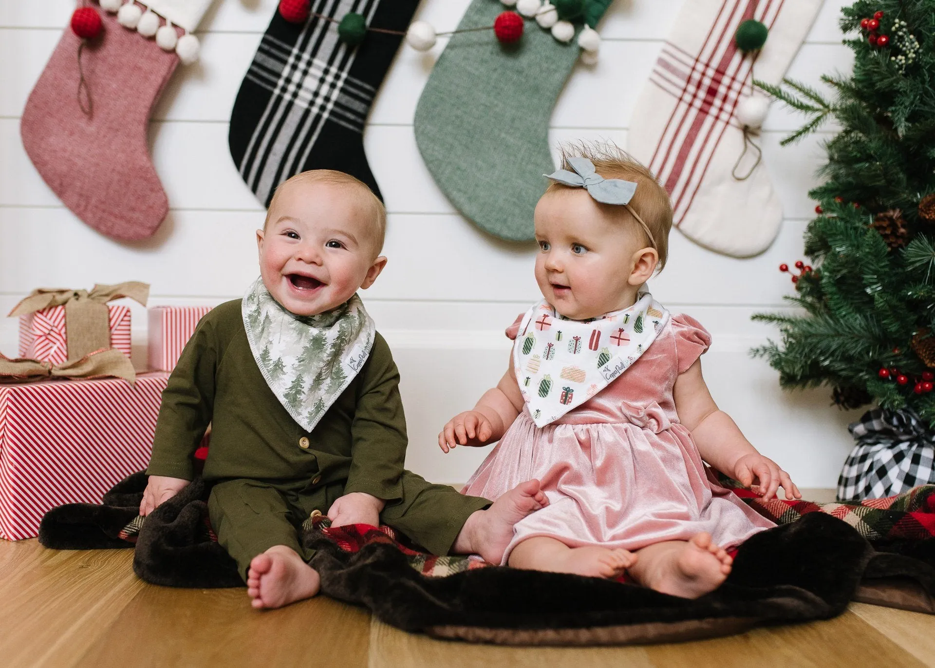 Copper Pearl Jolly Bandana Bib Set