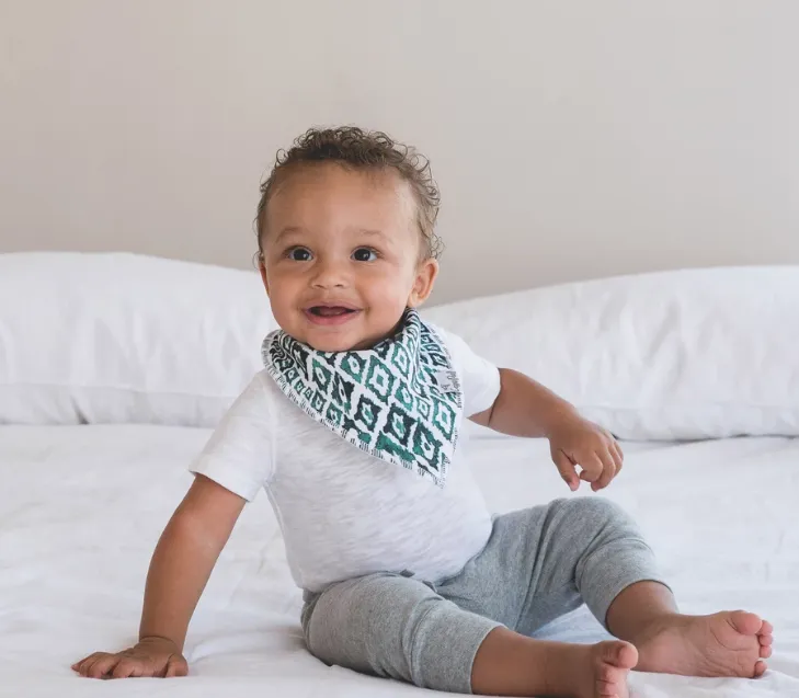 Copper Pearl Single Bandana Bib- Bison