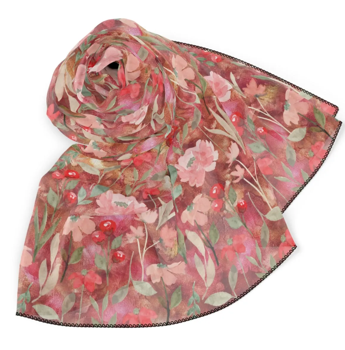 Coral Garden Designer Scarf