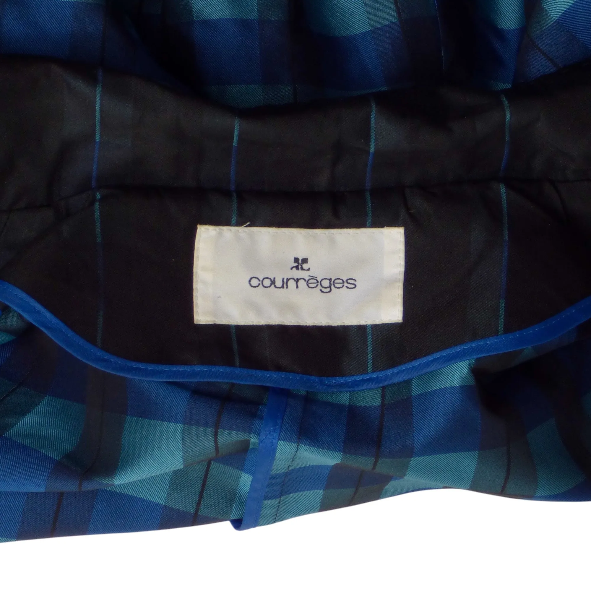 COURREGES- Navy Stripe Coat, Size 8