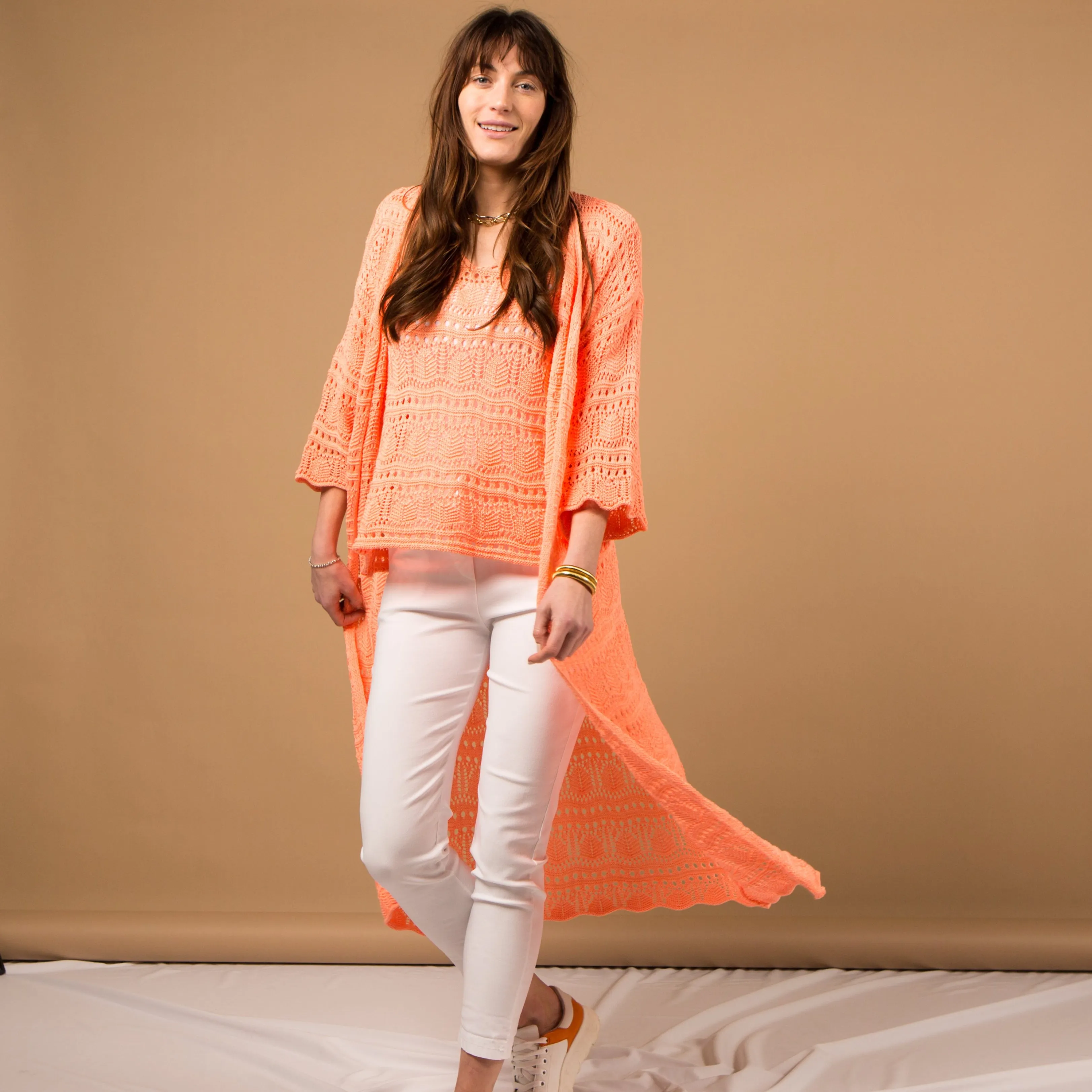 Crochet Long Cardigan