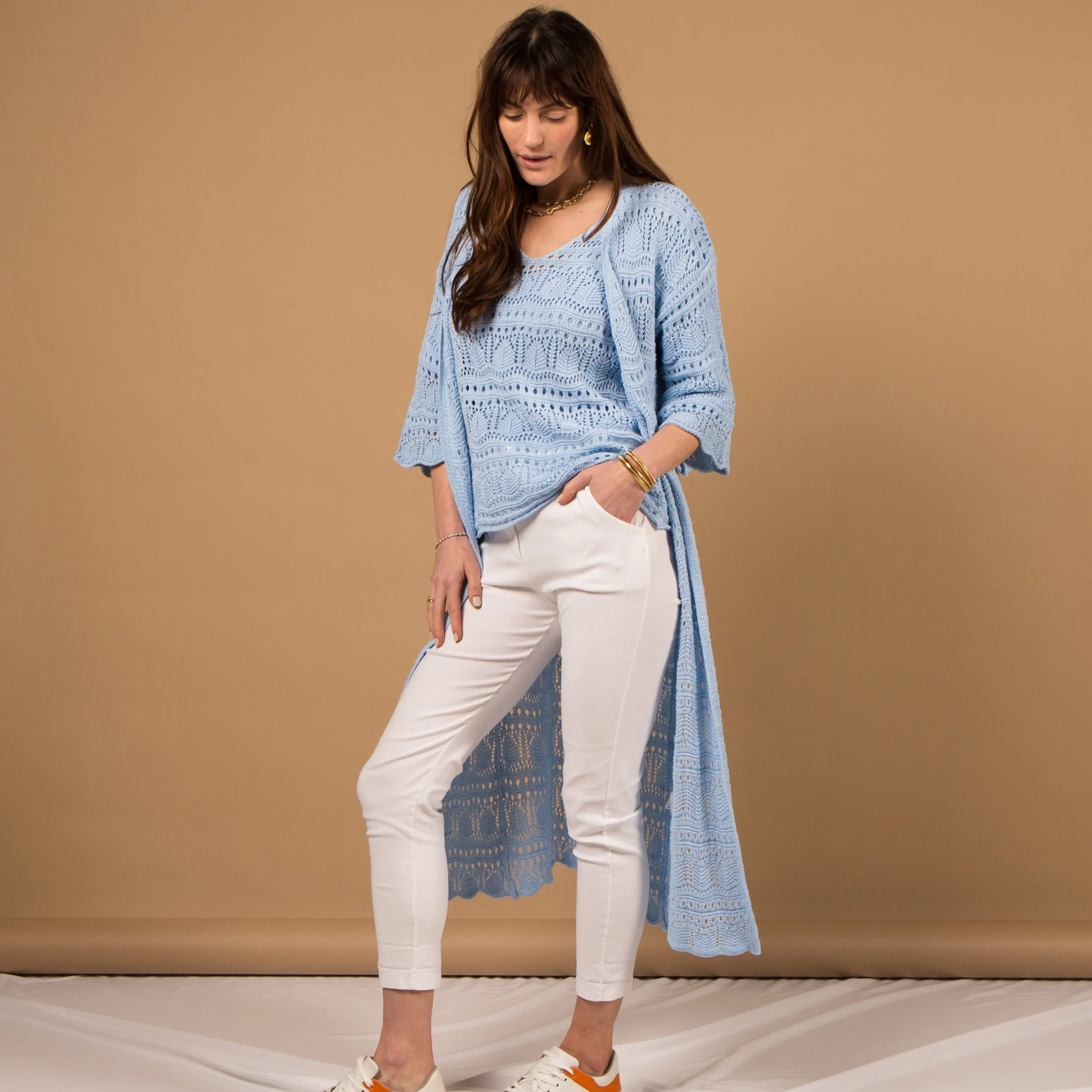 Crochet Long Cardigan