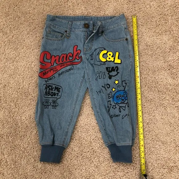 cropped jeans - Co&amp;Lu streetwear