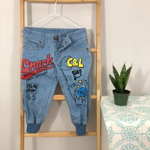 cropped jeans - Co&amp;Lu streetwear