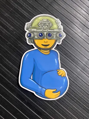 Dad Nods Sticker