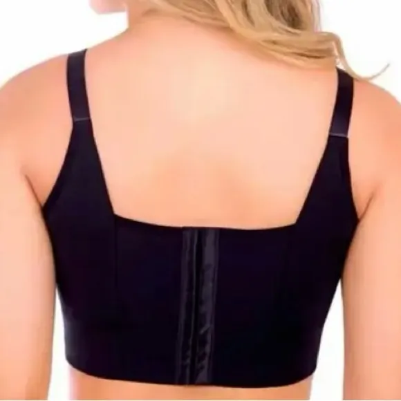 Deep Cup Fashion 36B Black Push Up Hidden Underwire Support Lift Seamless Bra
