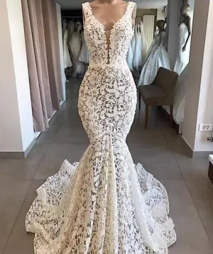 deep v neck lace appliqué evening dresses long elegant sleeveless backless sexy formal dress robe de soiree