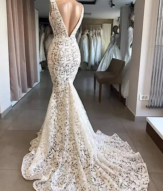 deep v neck lace appliqué evening dresses long elegant sleeveless backless sexy formal dress robe de soiree