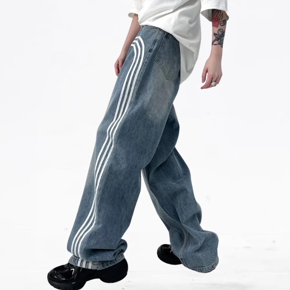 DF| Sport Dragon Print Jeans
