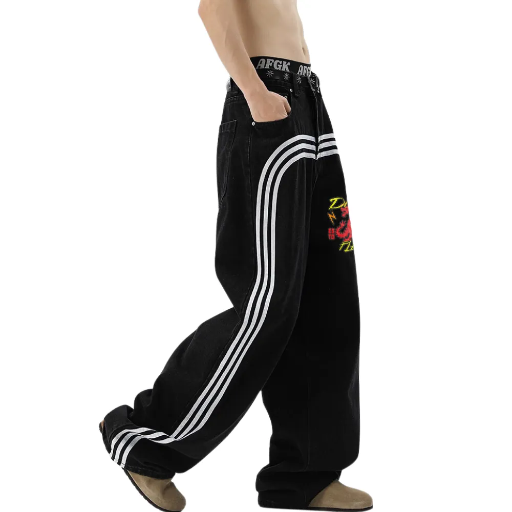 DF| Sport Dragon Print Jeans