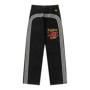 DF| Sport Dragon Print Jeans