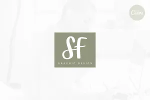 DIY SF Graphic Designer Brand Logo Canva Template