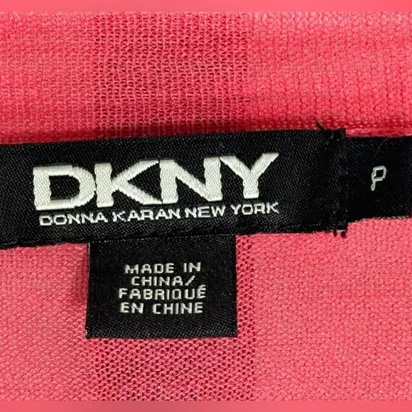 DKNY Pink Cardigan Sweater - Pretty in Pink, Cozy in Style