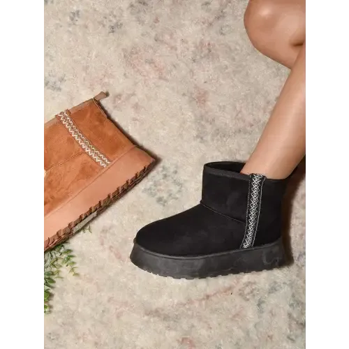 Elevate Your Style Wild Diva Round Toe Platform Boots
