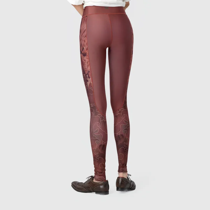 Elonga Legging Eagle Maroon