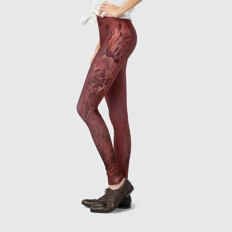 Elonga Legging Eagle Maroon