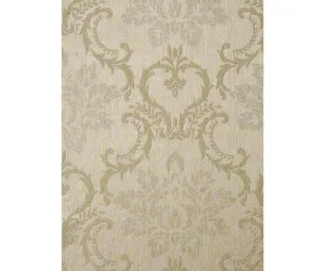 Embossed Floral Lattice Damask Brown 266651 Wallpaper