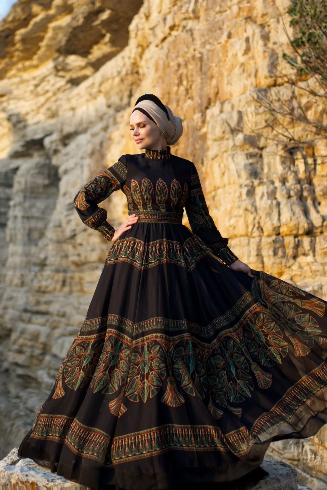 Eva Golden Dress