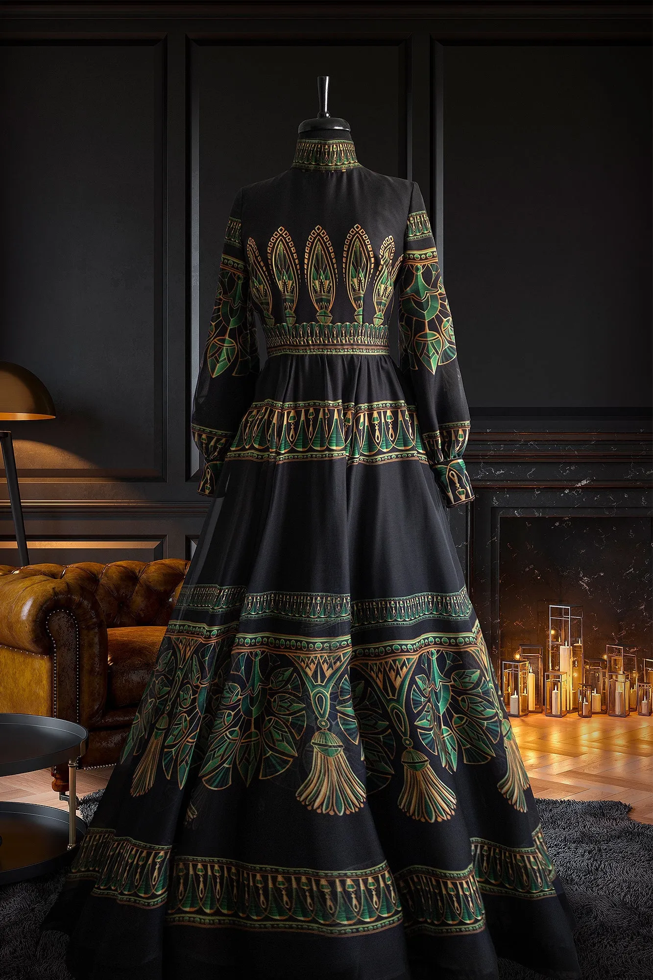 Eva Golden Dress
