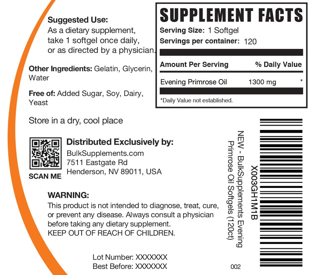 Evening Primrose Oil Softgels