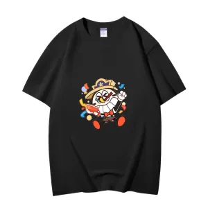 Fashion Anime Honkai: Star Rail Niko Gerentes 230g GSM Hipster Style Oversized Cotton T-shirt