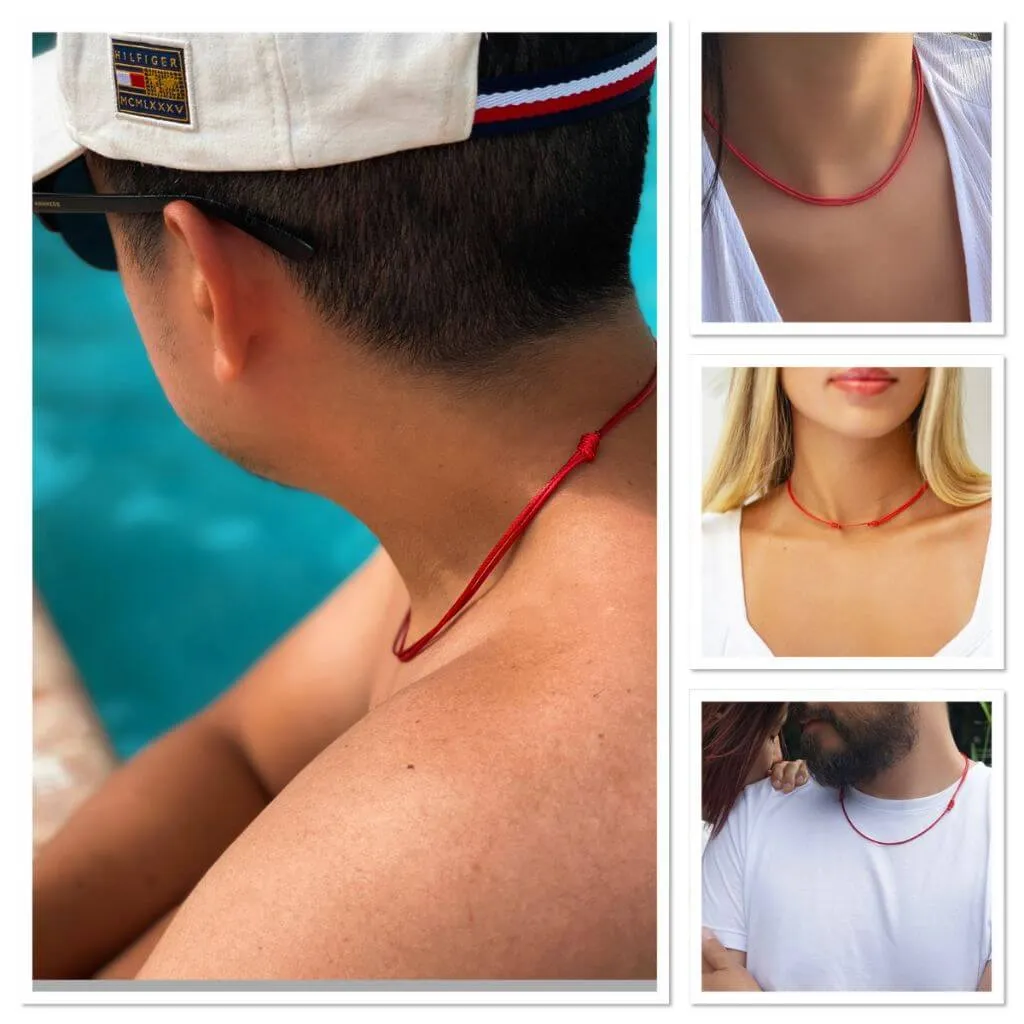 Faux Red Leather Adjustable Choker