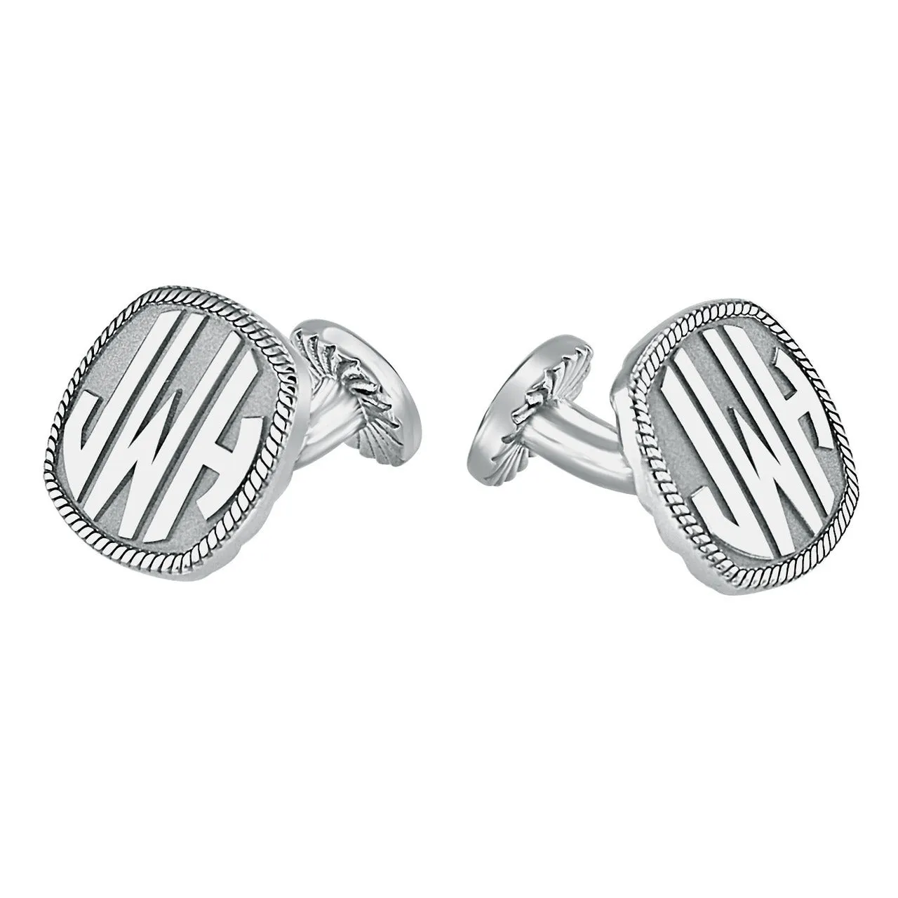 Fink's 17mm Cushion Original Monogram Cufflinks