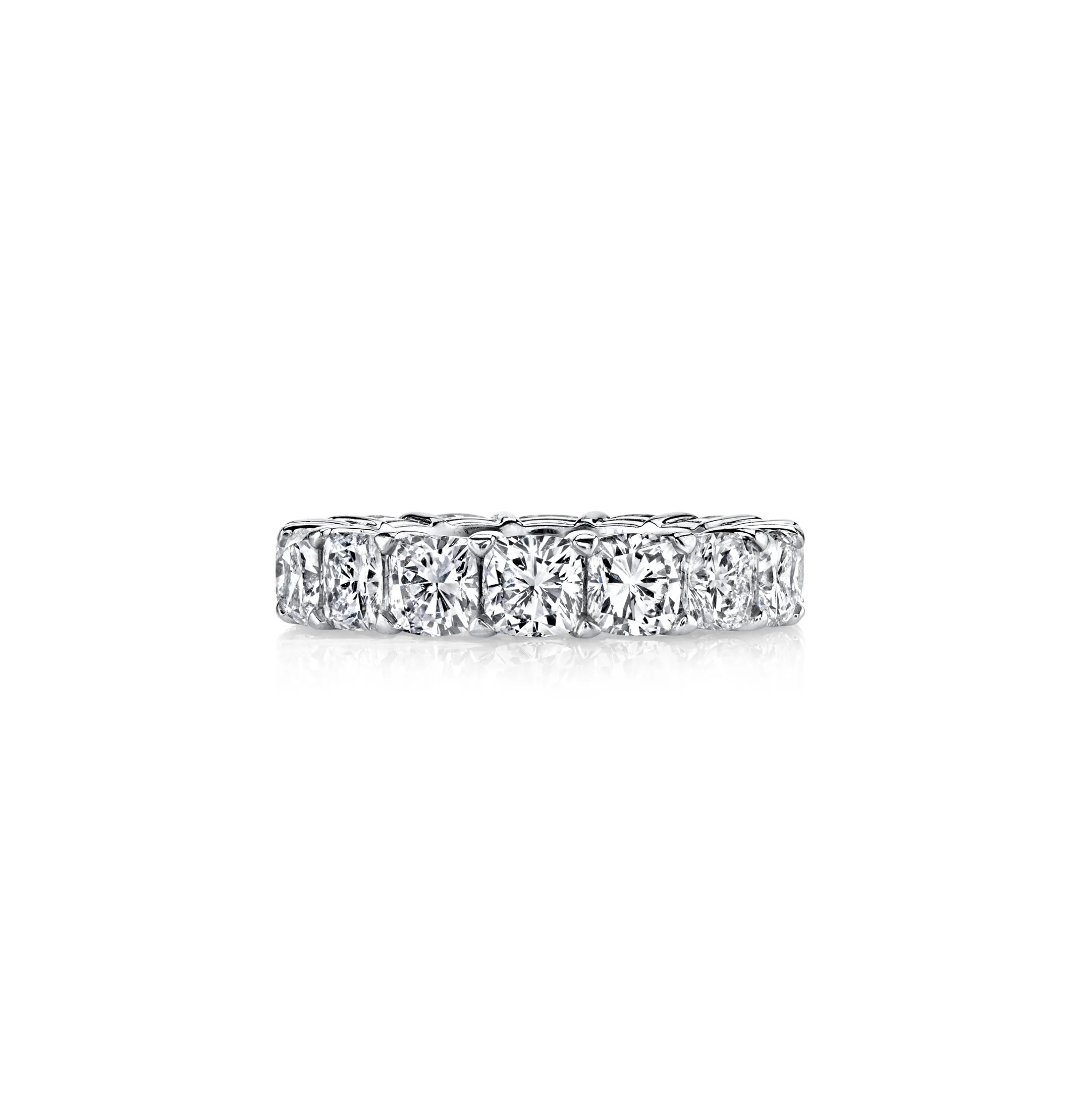 Fink's Exclusive Cushion Diamond Eternity Band in Platinum