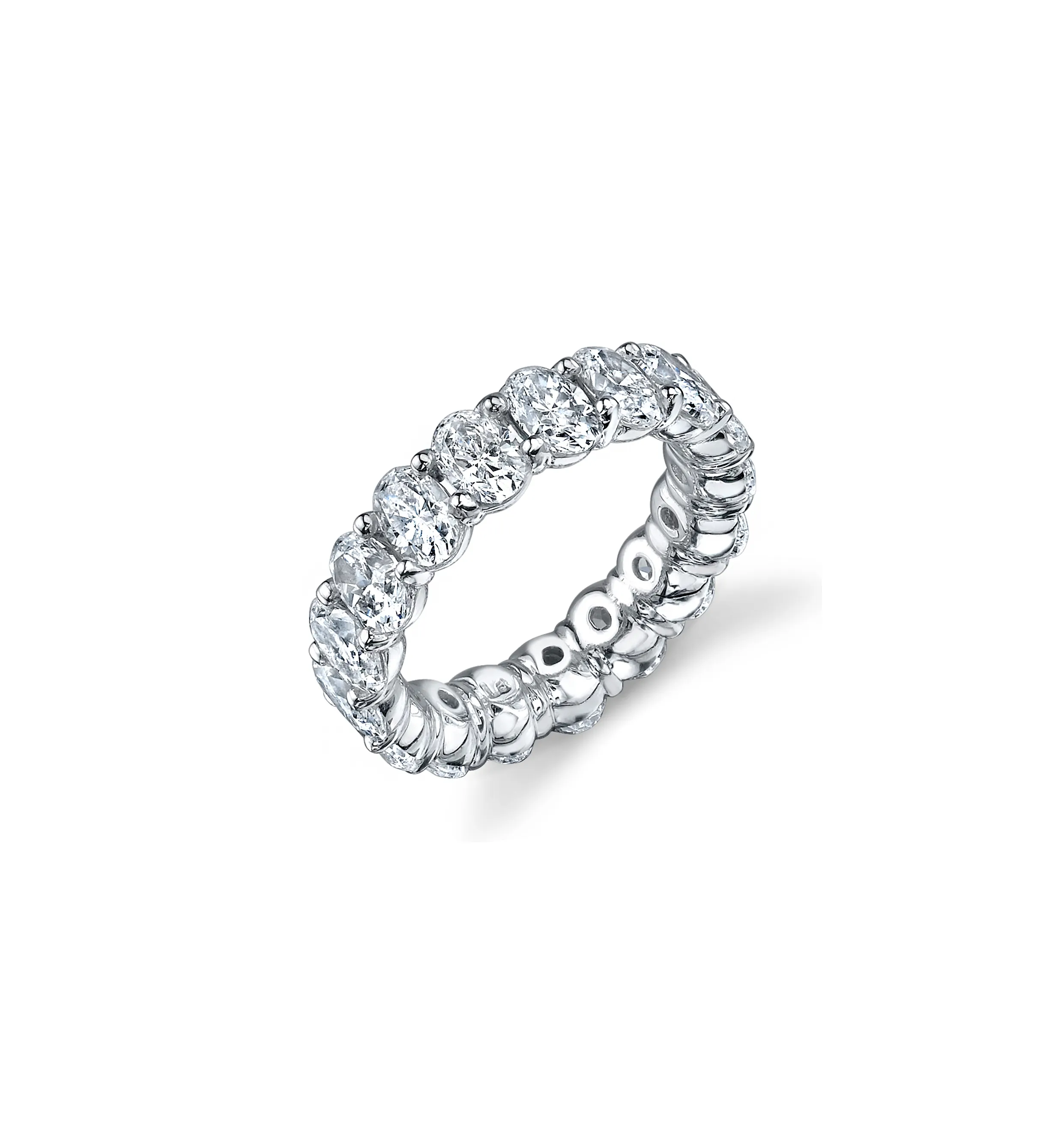 Fink's Exclusive Oval Diamond Eternity Band in Platinum