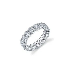 Fink's Exclusive Oval Diamond Eternity Band in Platinum