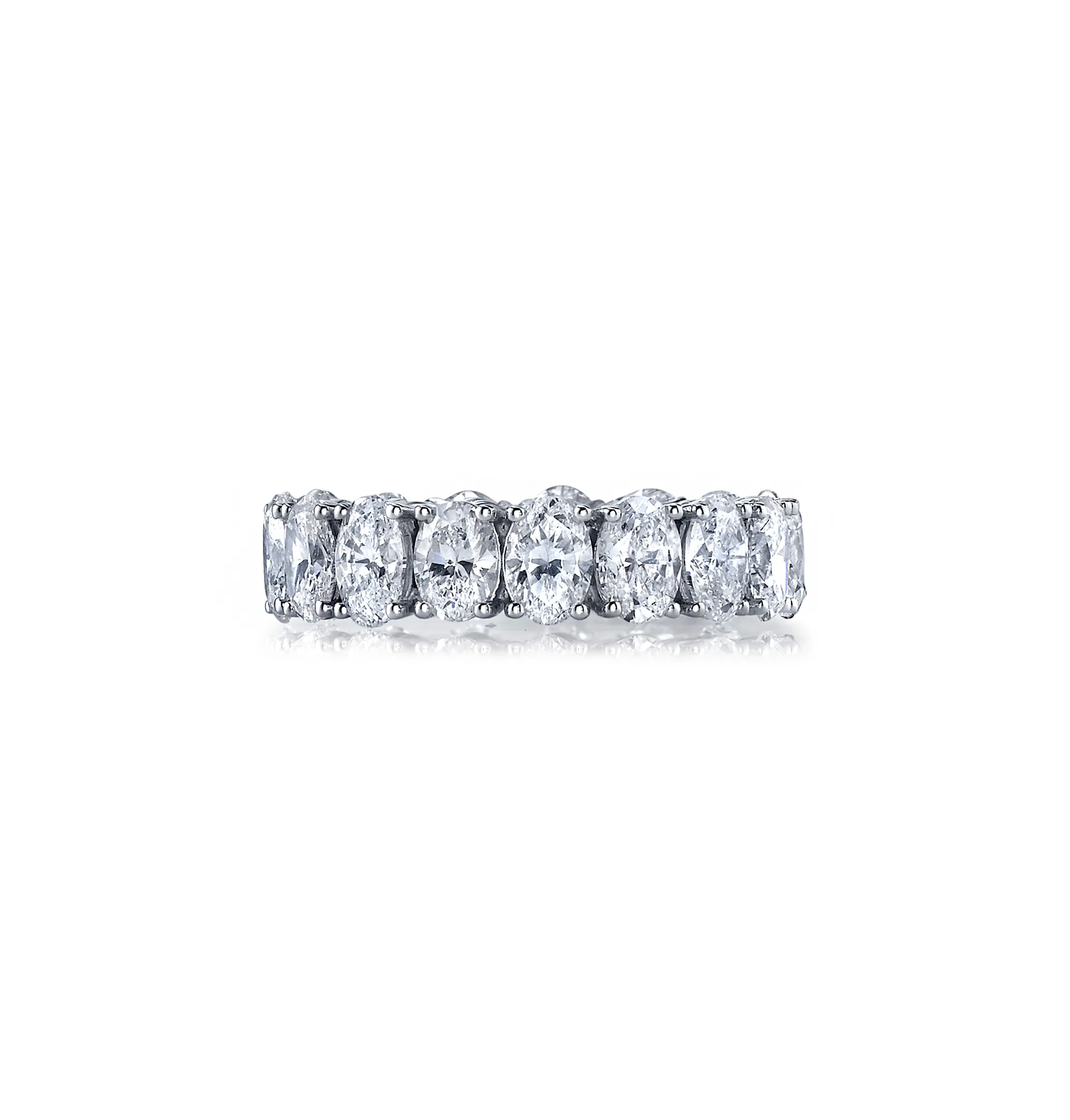 Fink's Exclusive Oval Diamond Eternity Band in Platinum