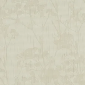Floral Motifs Textured Beige 6833-14 Wallpaper