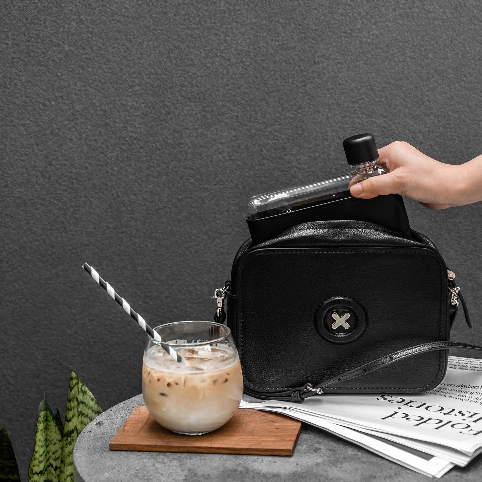 Genuine Leather Sleeve for memobottle