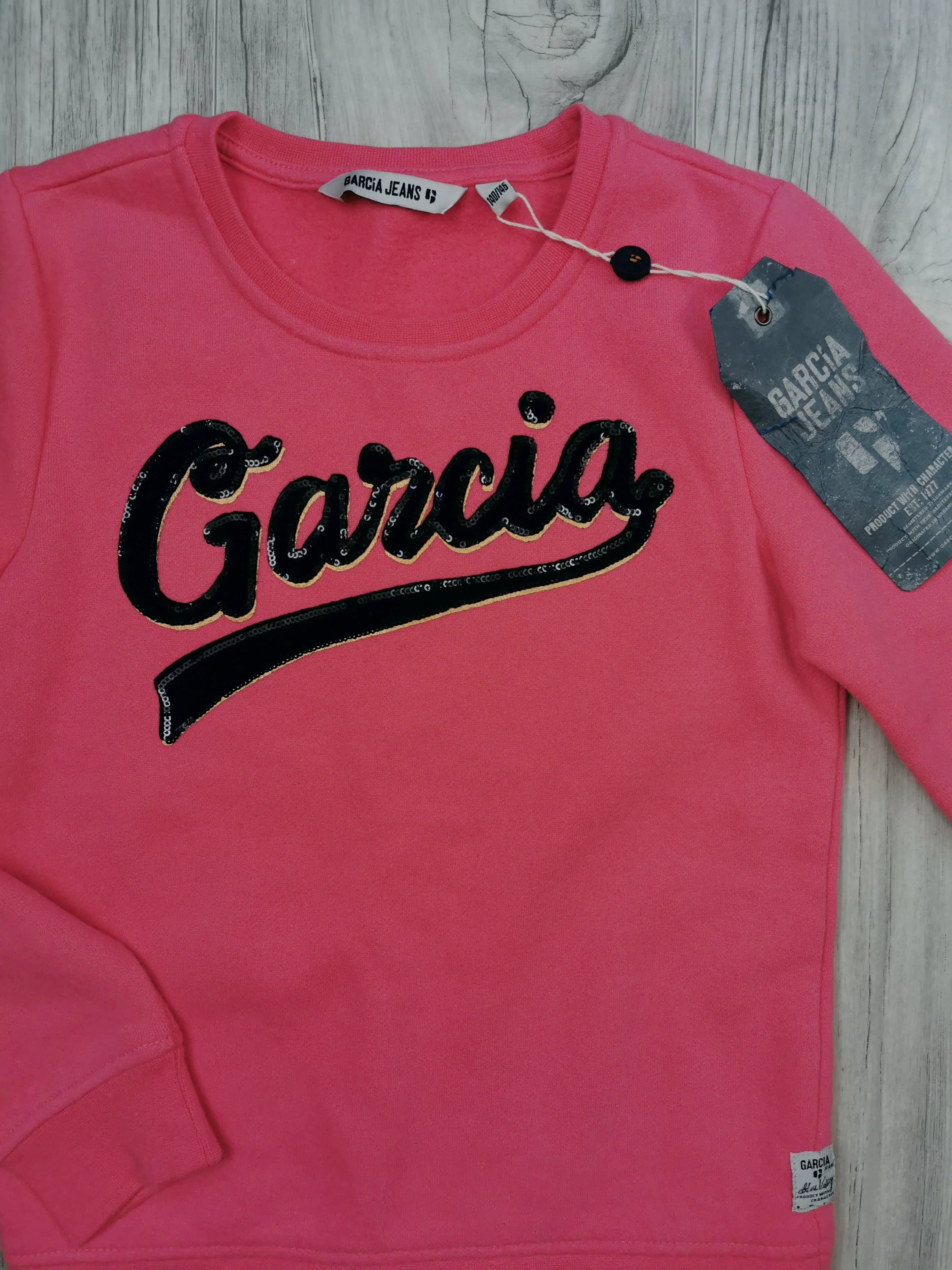 GIRL SIZE 10/11 YEARS - GARCIA Jeans, Super Soft Pink Sweater NWT B29