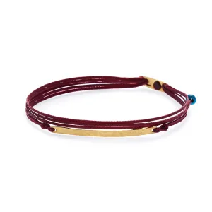 Gold plaque bracelet