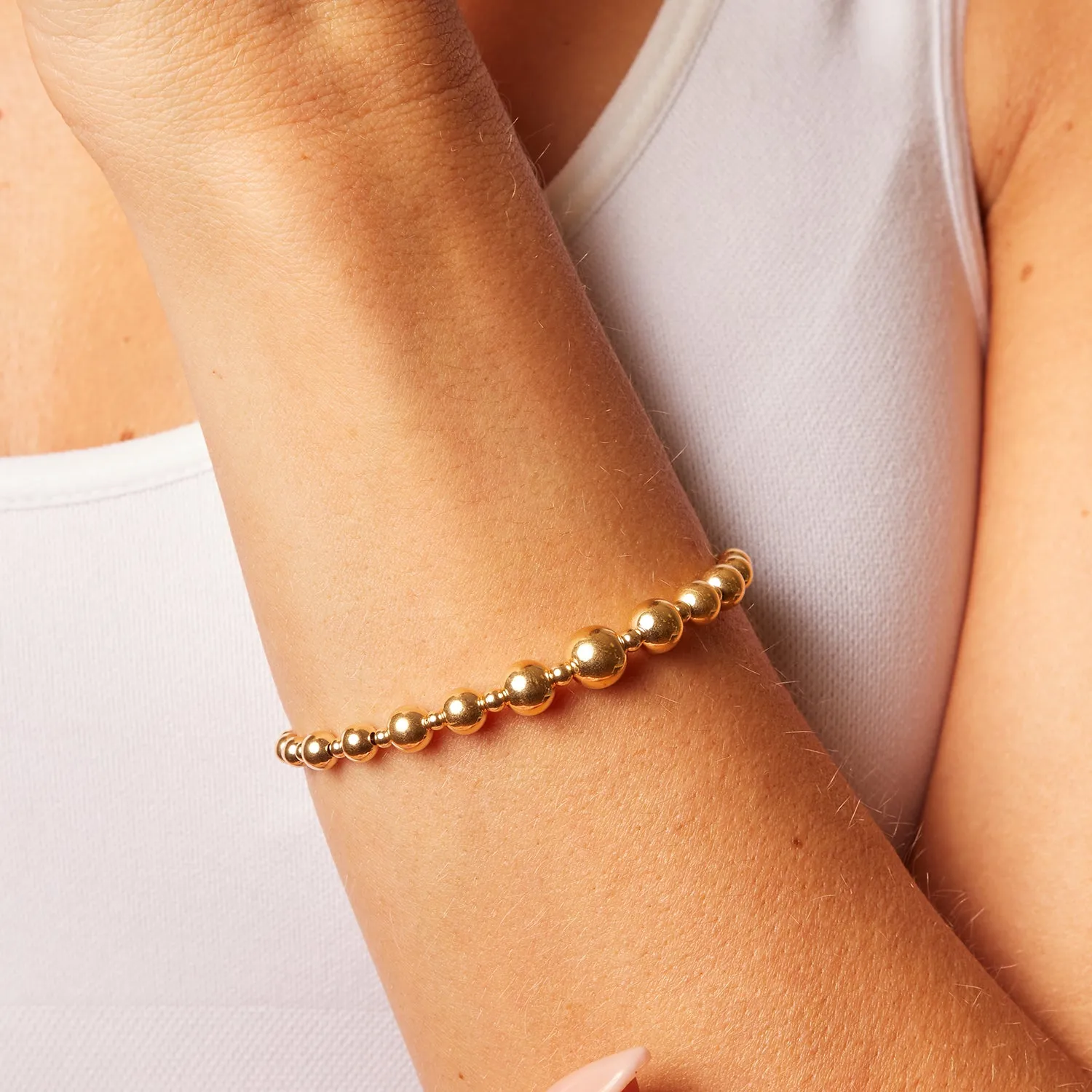 Graduating Ball Bead Bracelet