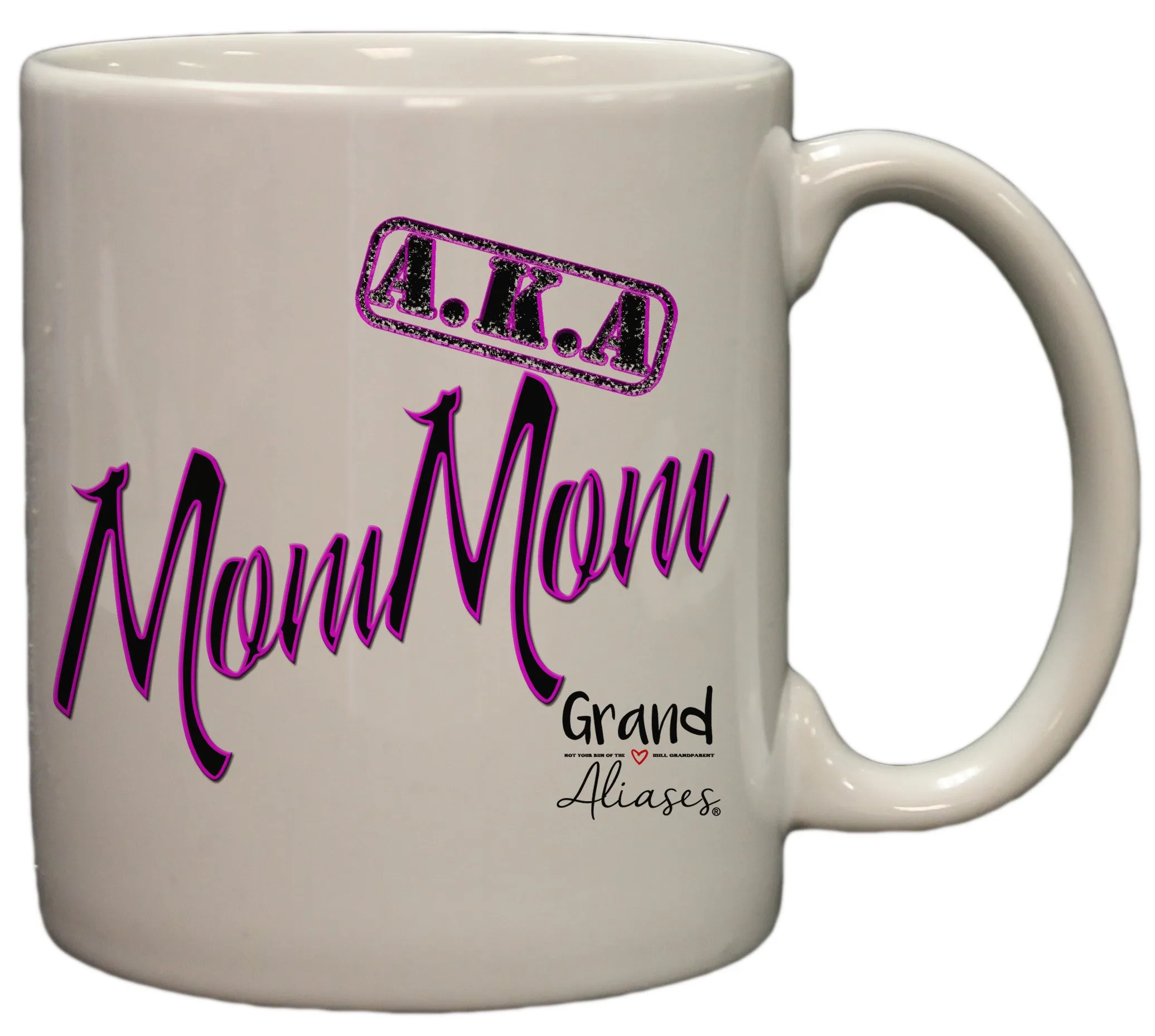 Grand Aliases Series Grandmother "A.K.A. MomMom" 11oz Coffee Mug