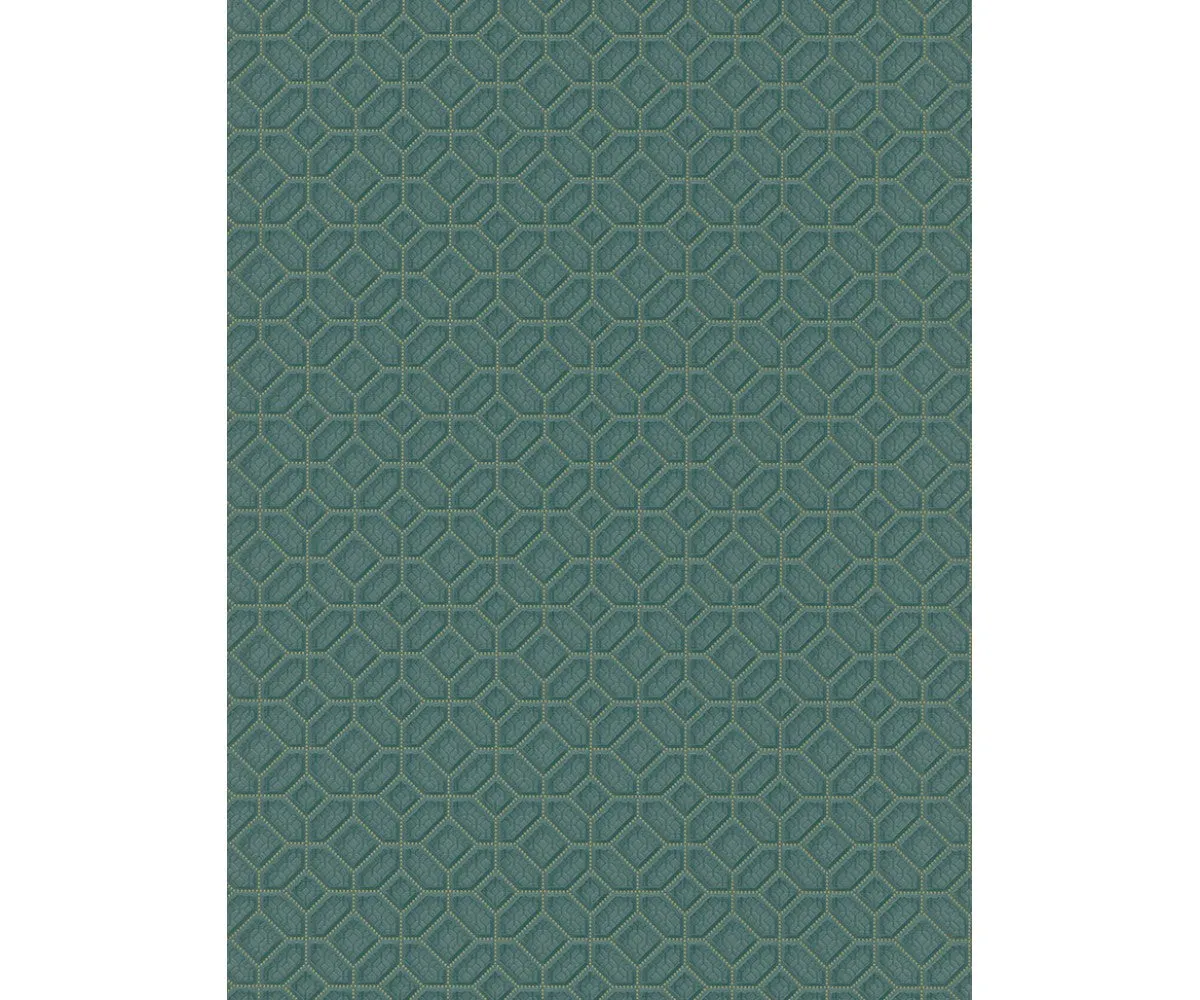 Graphics 3D Squares Teal 5808-18 Wallpaper