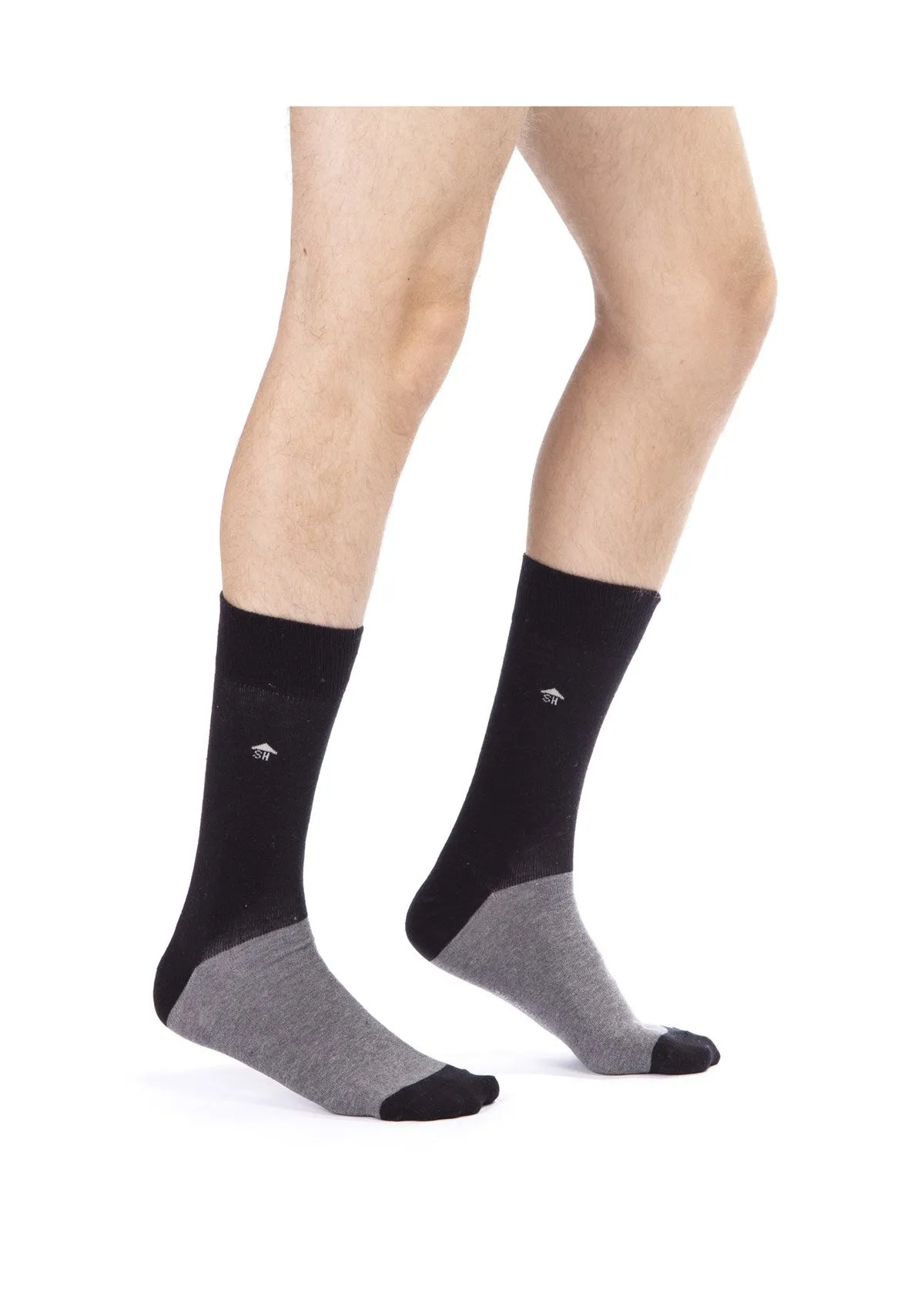 Grey-Black Men Classic Socks