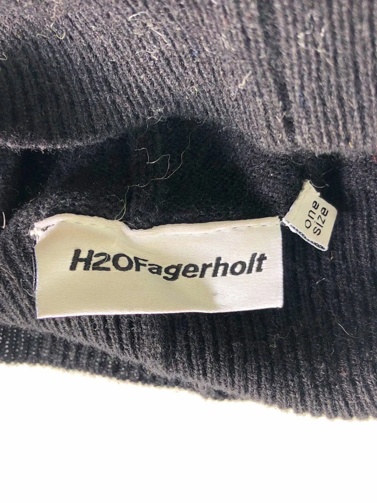 H2OFagerholt Black Knit Hood One Size