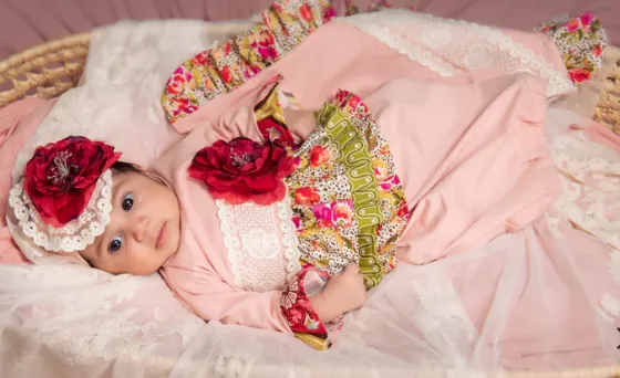 Haute Baby Wild Bloom Gown 0-3