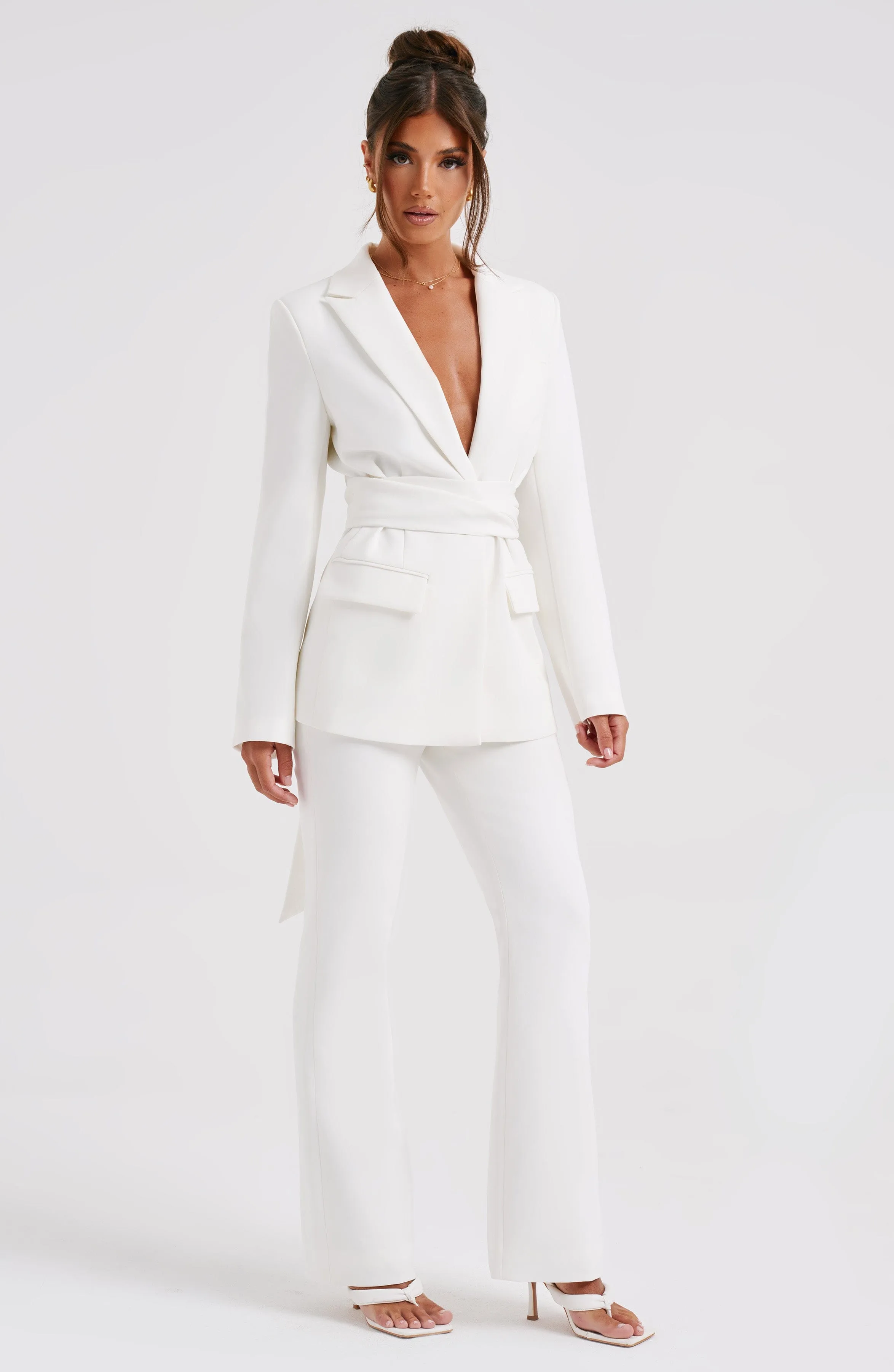 Hazel Suit Jacket - Ivory