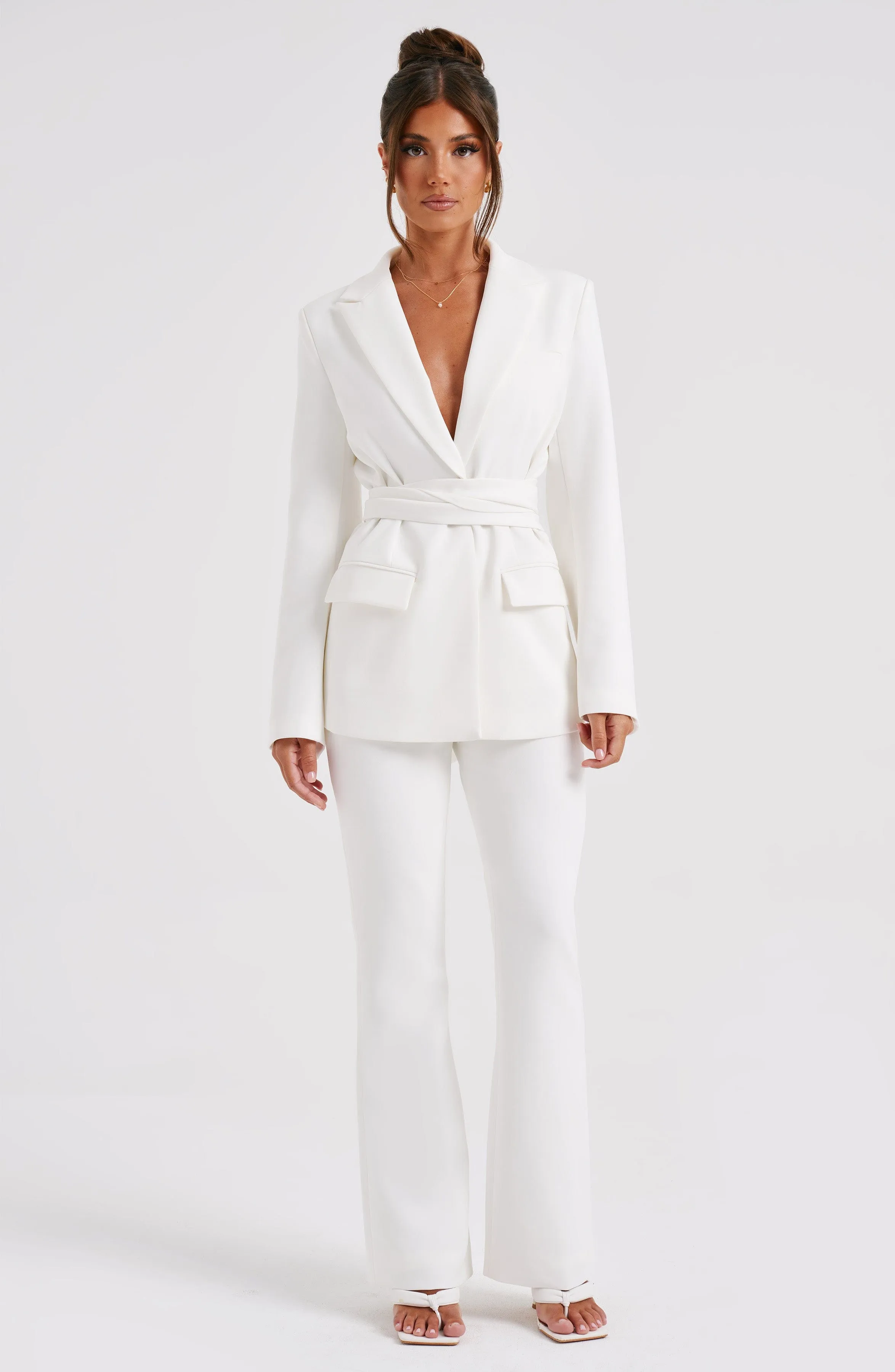 Hazel Suit Jacket - Ivory