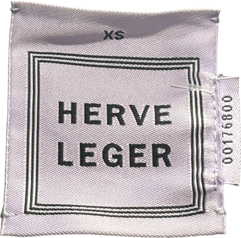 Herve Leger Black Sequin Bandage Dress XS